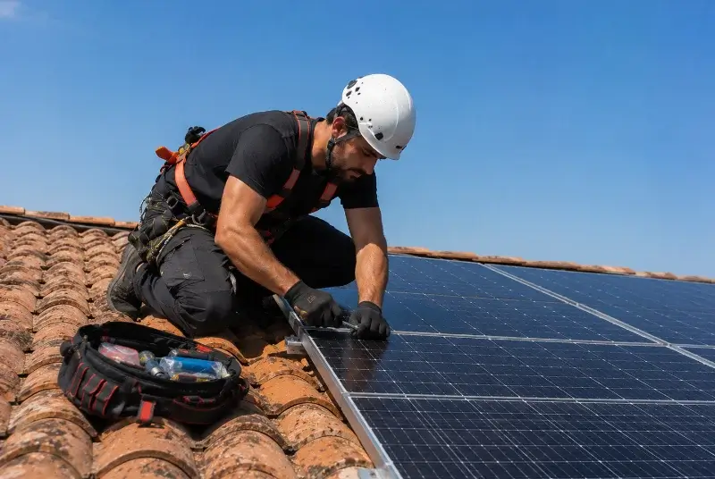 Maintenance et monitoring de panneaux solaires à Cléon-d'Andran